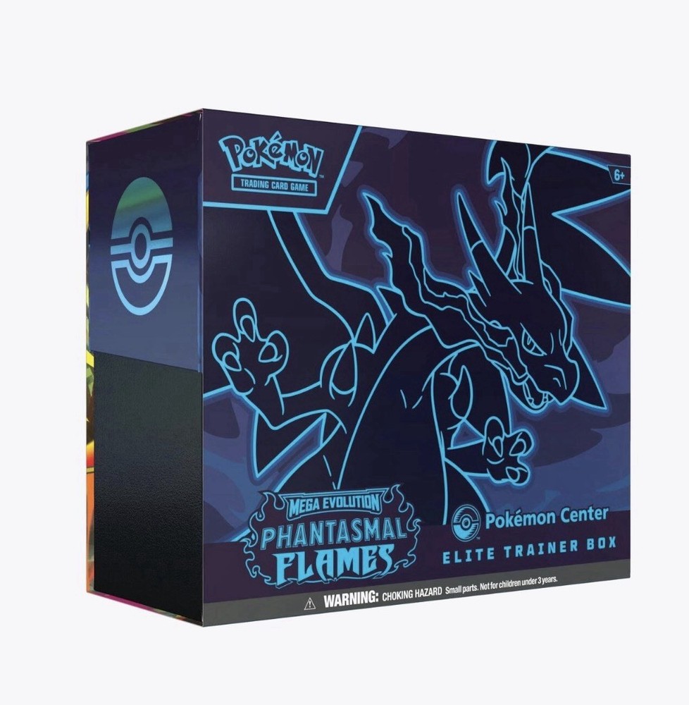 Phantasmal Flames Pokemon Center Exclusive ETB Elite Trainer Box Factory Sealed