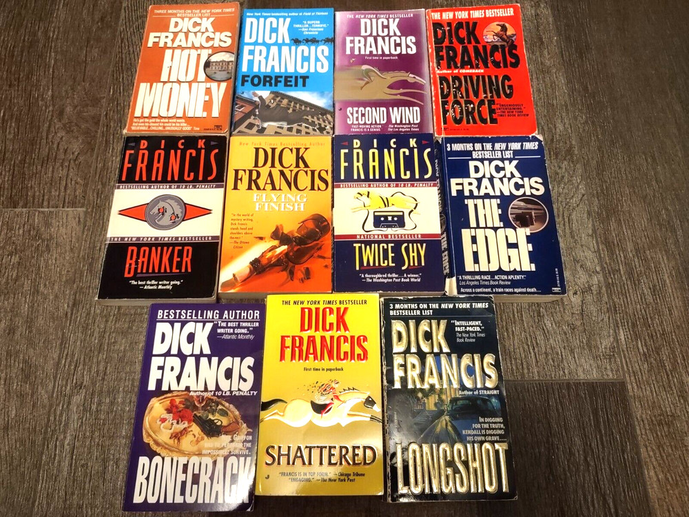 Lot of 11 Dick Francis Mystery Books Paperbacks VTG