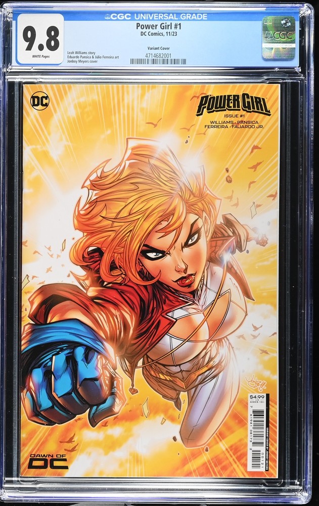 Power Girl 1 CGC 9.8 Jonboy Meyers Variant Cover