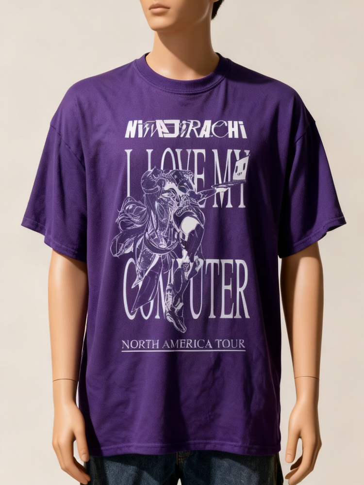 NWT! Ninajirachi I Love My Computer North America Tour T Shirt Size S-5XL