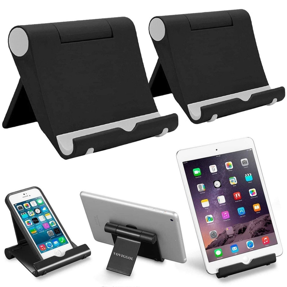 2 Pack Cell Phone Stand for Desk, Foldable Cell Phone Holder Mobile Stand Pho...