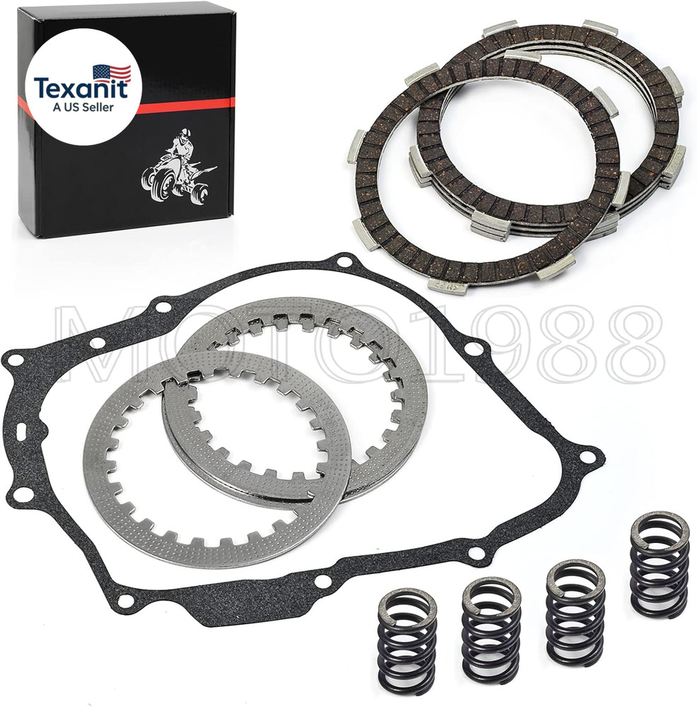 Clutch Friction Plates Kit Heavy Duty Springs and Gasket Compatible with HONDA X