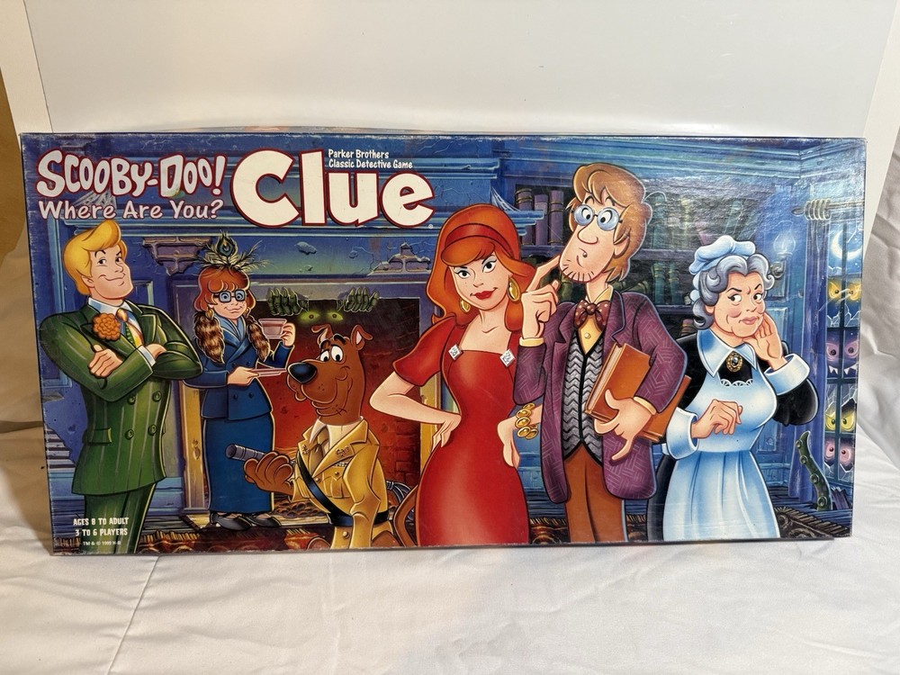 Vintage 1999 Scooby Doo Where are You? Clue Board Game. 99% Complete. SU