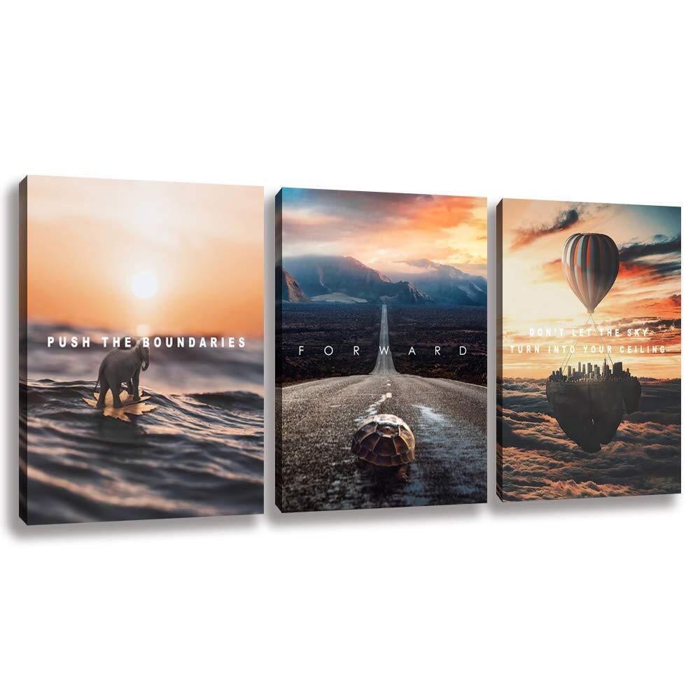 Motivational Canvas Wall Art Entrepreneur Office Wall Decor Inspirational Pos...
