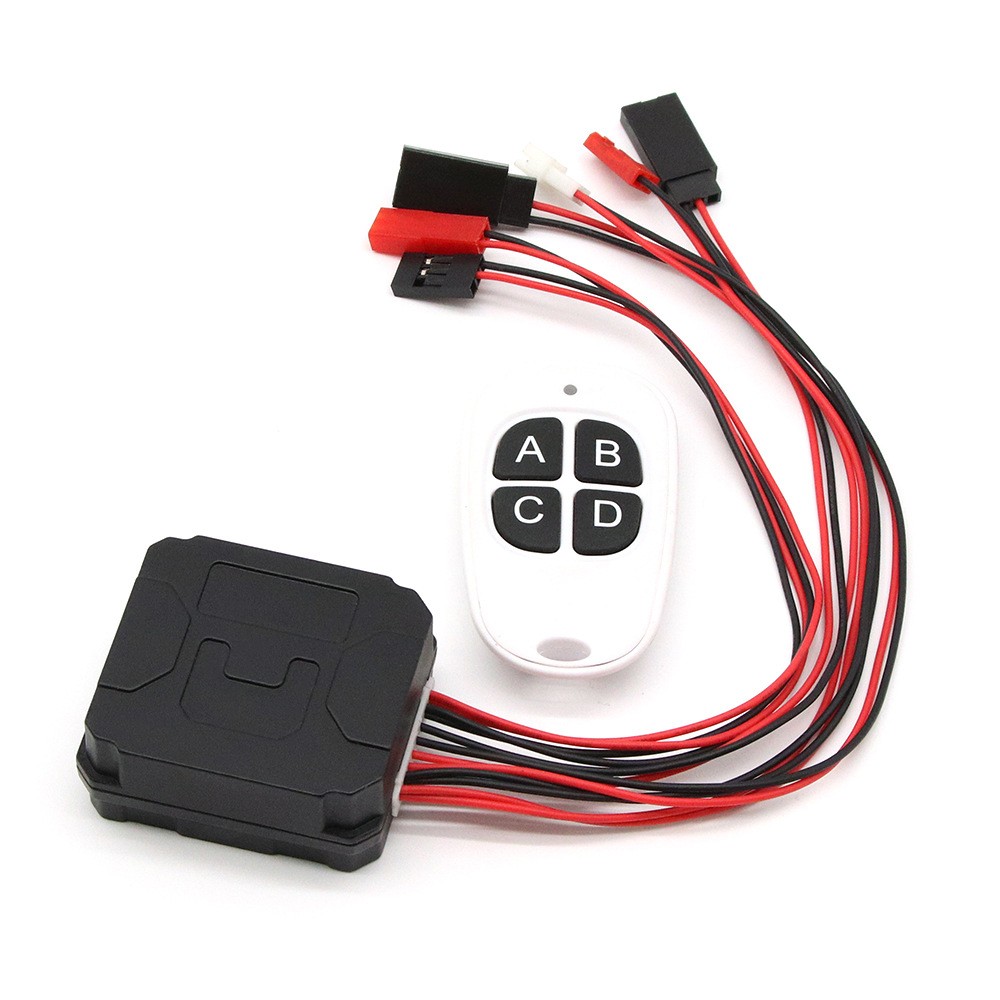 RC Electric Metal Winch Remote Controller Light Group Switch For TRX-4 SCX10 D90