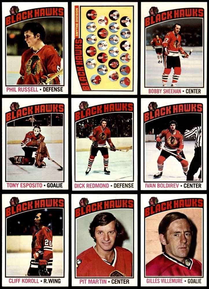 1976-77 Topps Chicago Blackhawks Near Team Set 8 - NM/MT 6623300 (19 / 20 cards)