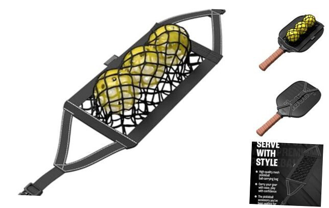 Lightweight Mesh Pickleball Bag with Paddle Clip Attachment