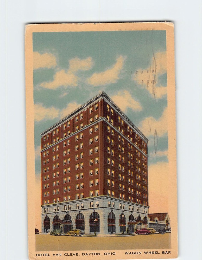 Postcard Hotel Van Cleve Dayton Ohio USA