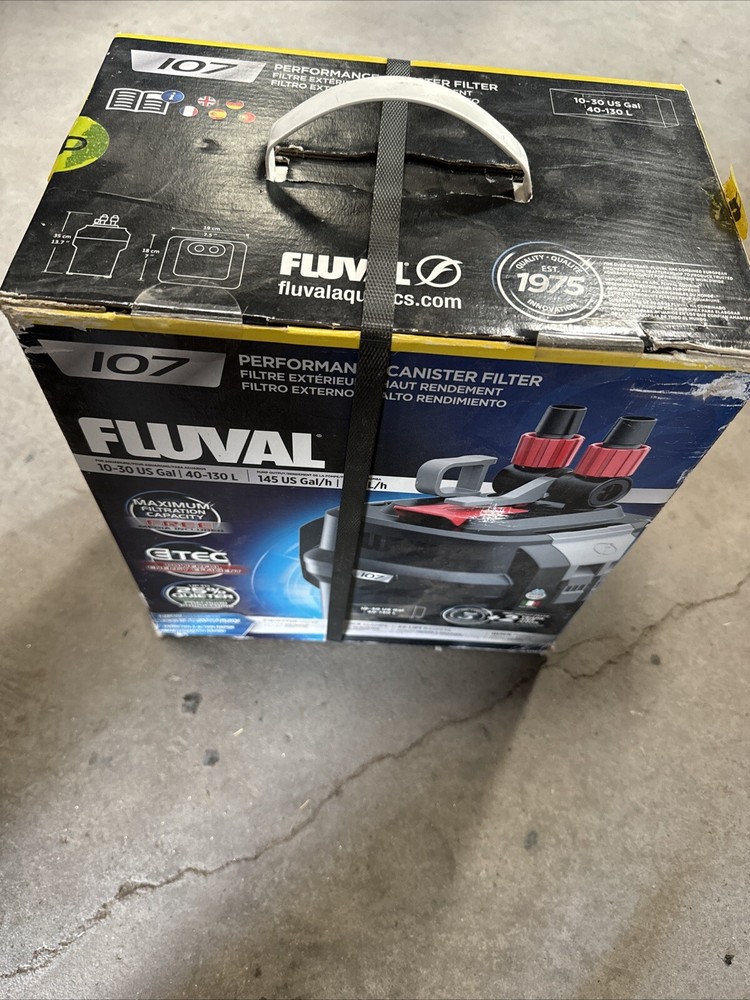 Fluval 107 10-30 Gal Performance Canister Filter