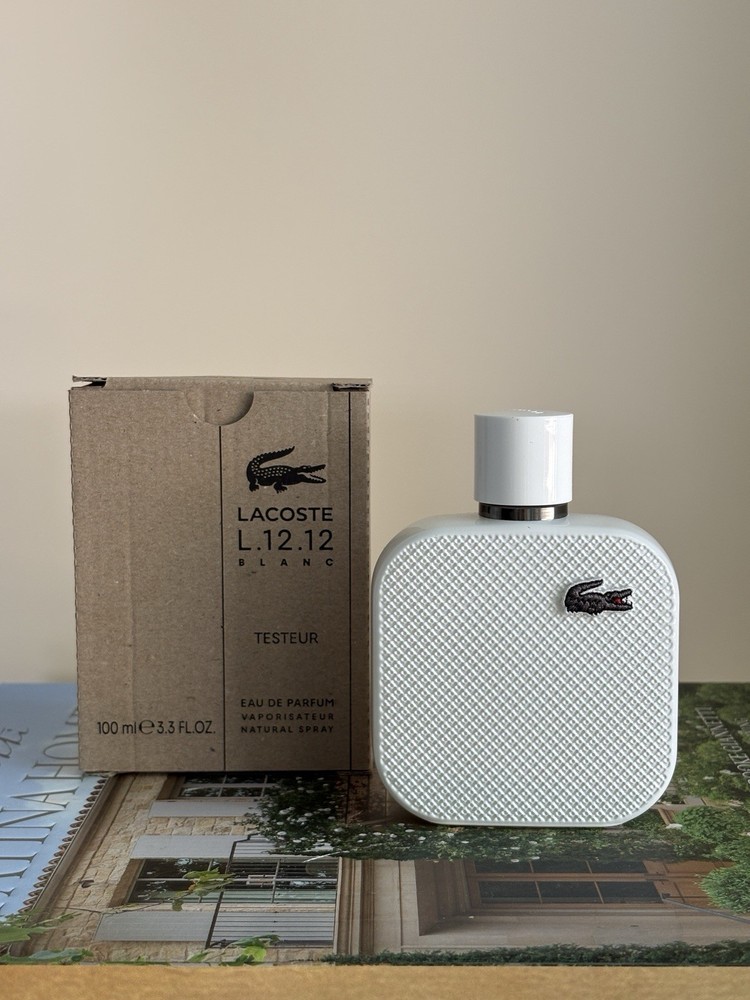 Lacoste Men's L.12.12 Blanc Eau de Parfum Spray 3.3 fl oz [New Tester]
