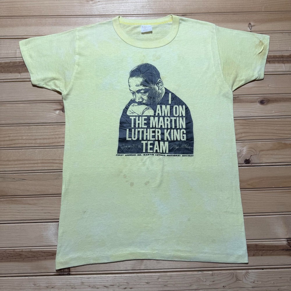 Vintage 1986 1st Annual Martin Luther King Jr Holiday T-Shirt USA Made - Medium