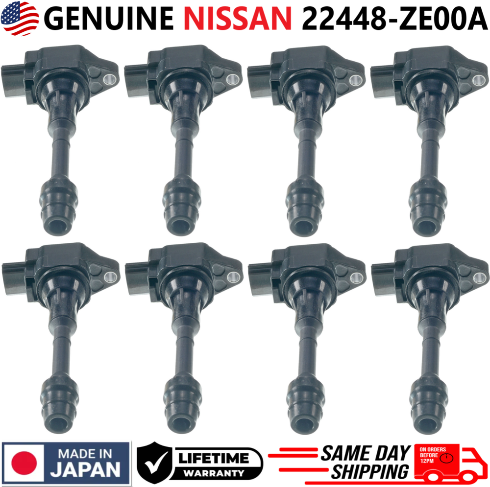 GENUINE NISSAN Ignition Coils For 2007-2015 Nissan Infiniti 5.6L V8, 22448-ZE00A