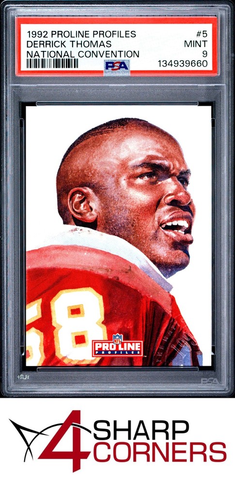 1992 Pro Line Profiles National Convention #5 Derrick Thomas Hof Pop 1 Psa 9eBay’s best selection of sports cards is always at 4SC
