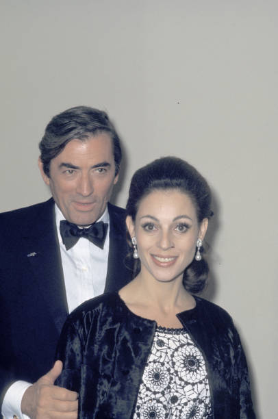 Gregory Peck wife Veronique Peck 1968 Old Photo