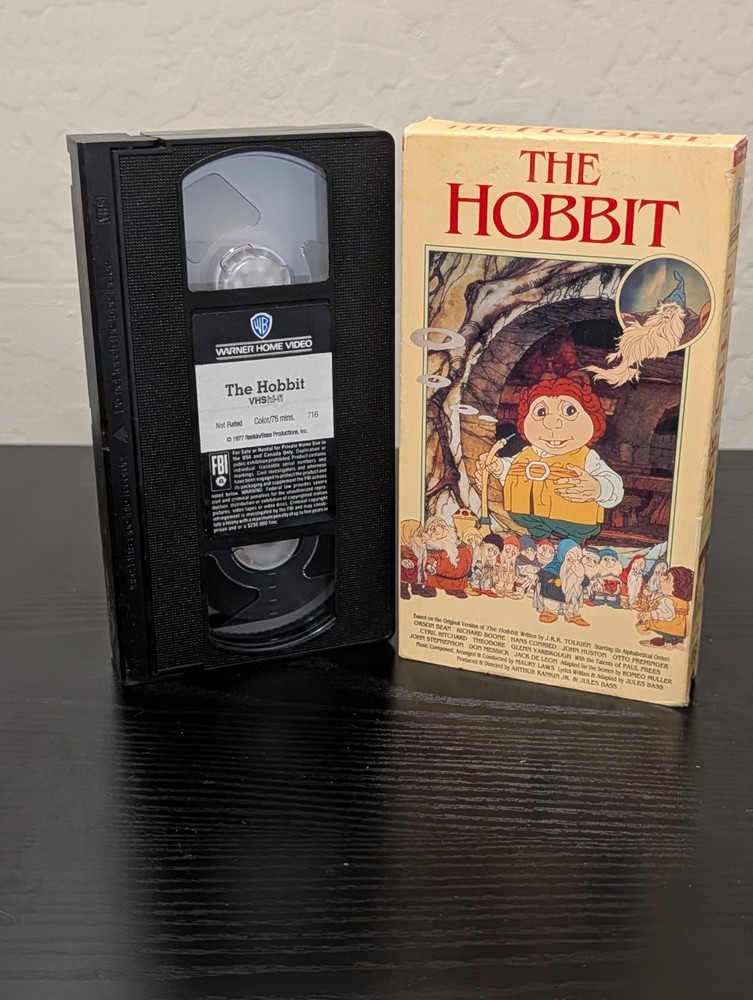 The Hobbit VHS 1977 Animation NTSC Family Classic Warner Bros Lord of the Rings