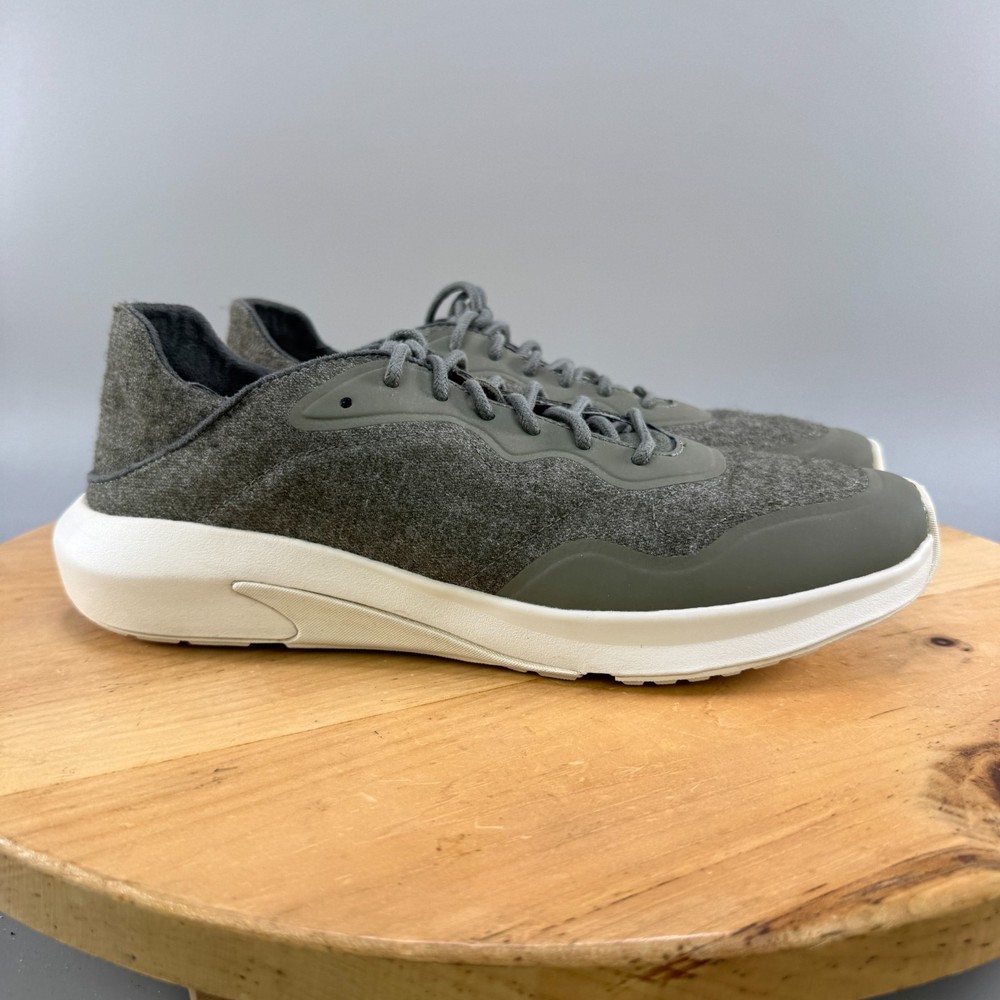 OluKai Koheo Hulu Men’s Size 10 Shoes Dusty Olive Wool Convertible Sneakers NEW