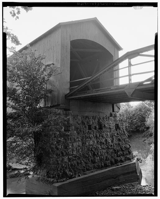 Covered Bridge,Springdale,Leavenworth County,Kansas,KS,Stranger Creek,HABS,2