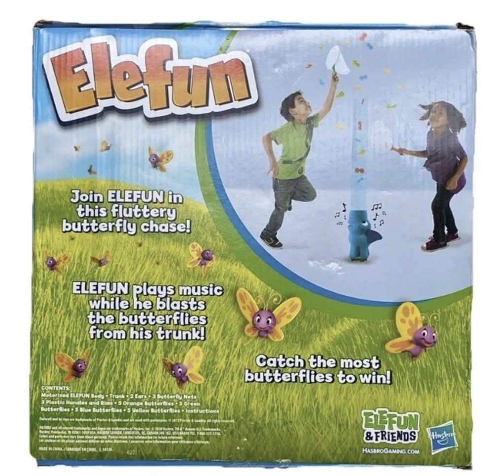 Elefun Butterfly Catching Blasting Game HASBRO - NEW IN BOX