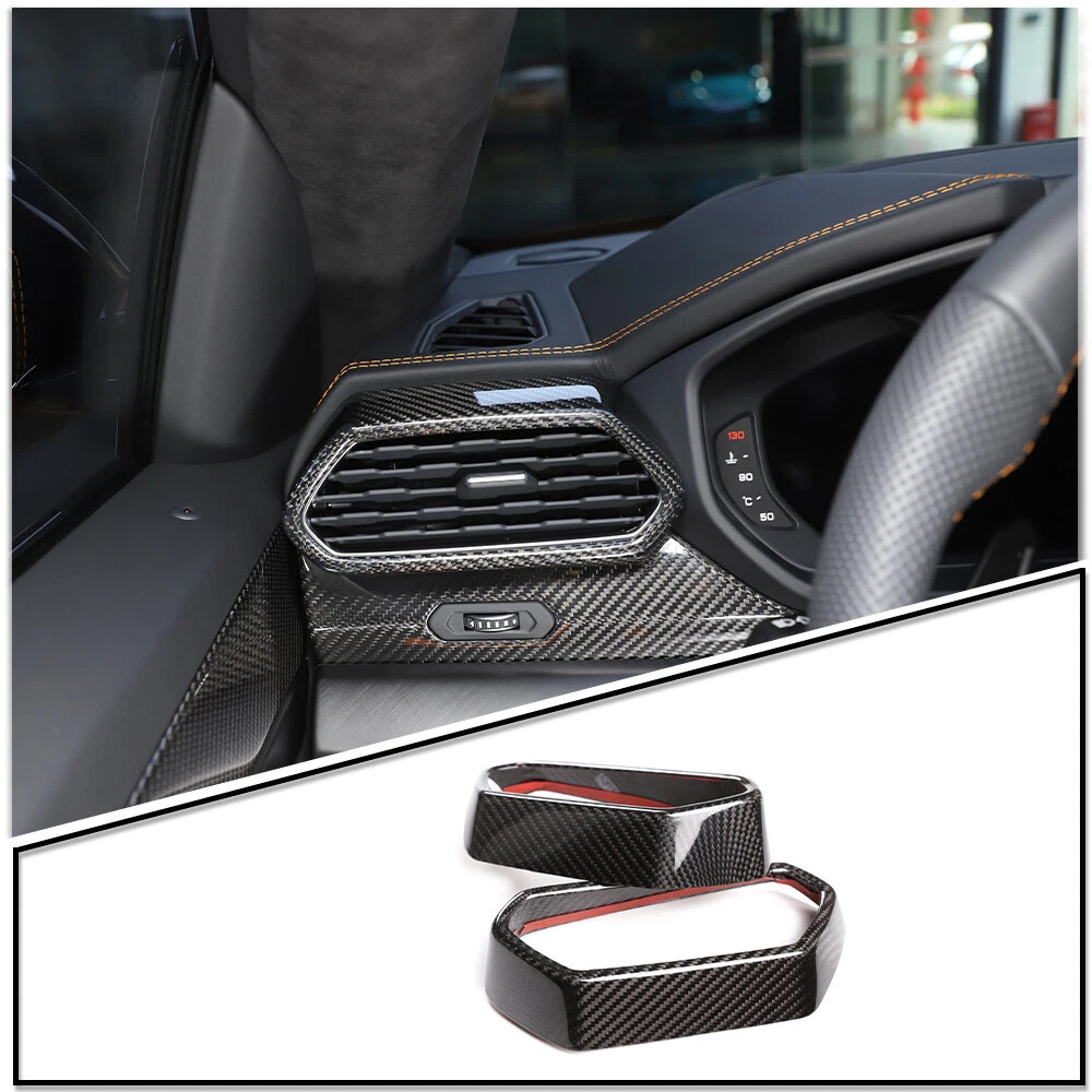 Real Carbon Fiber Side Air Outlet Vent Cover Trim For Lamborghini URUS 2018-2025