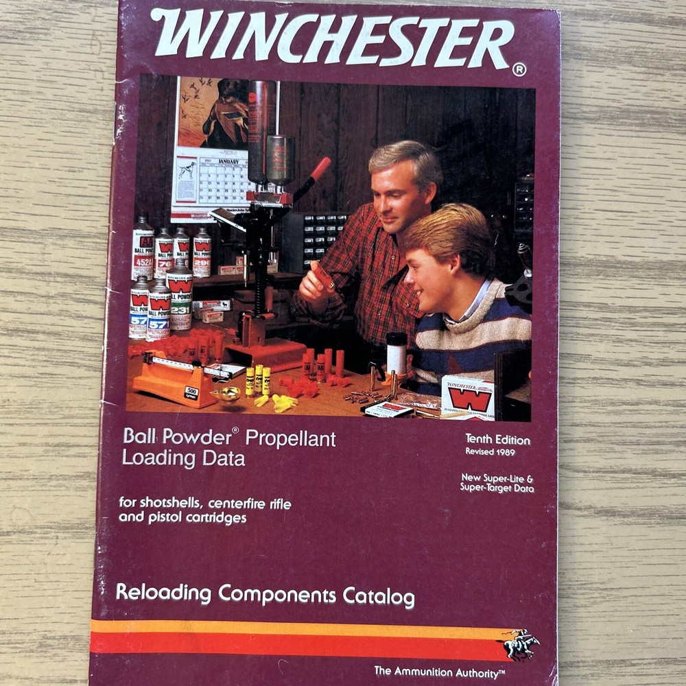 1989 WINCHESTER BALL POWDER RELOADING MANUAL