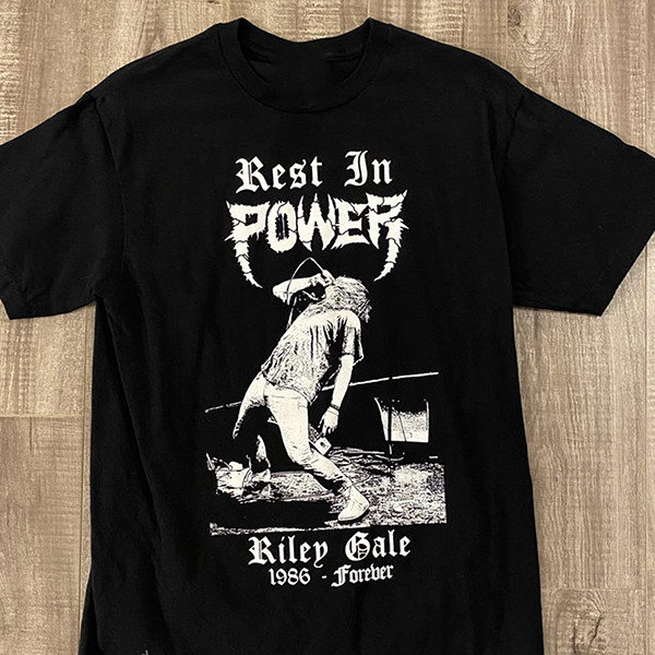 Riley Gale rest in Power Trip band retro T-shirt black Unisex S-5Xl