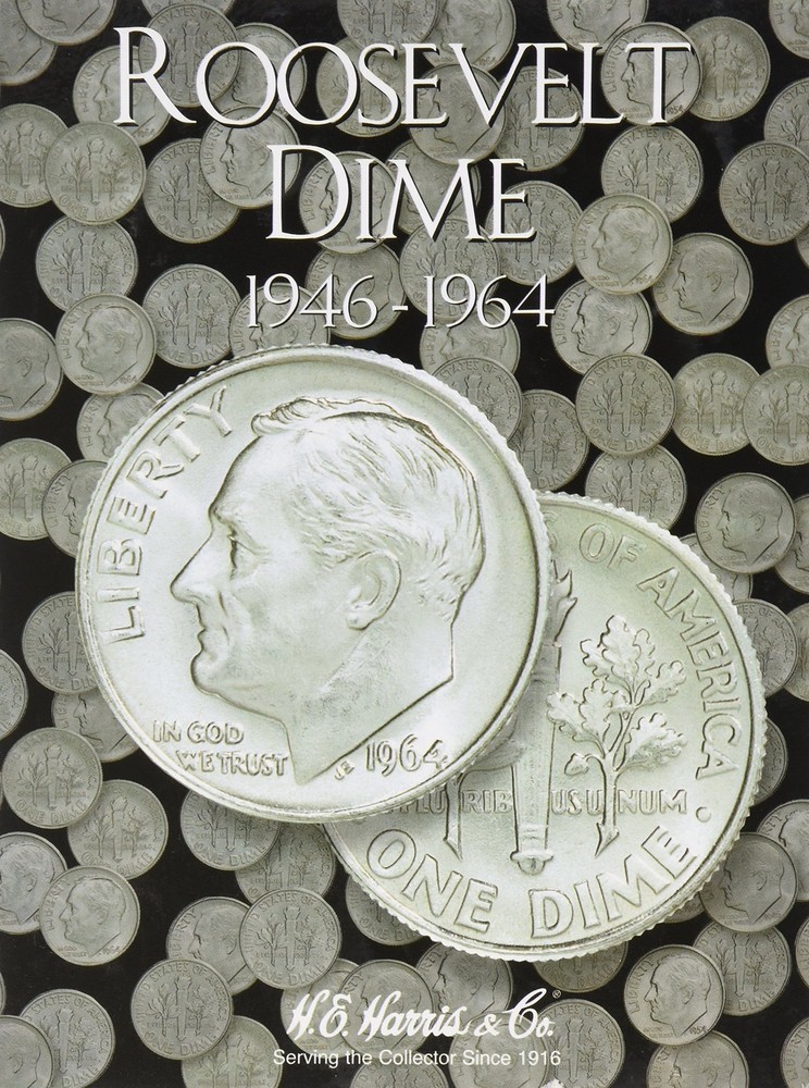 Roosevelt Dime Folder 1946-1964 (H.E. Harris Coin Folder) by H.E Harris