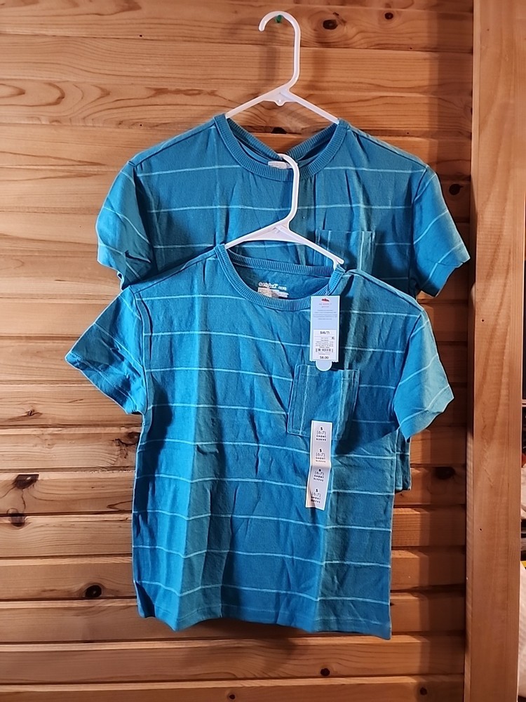 Cat & Jack Kids Boys Shirts 6/7 Lot Of 2