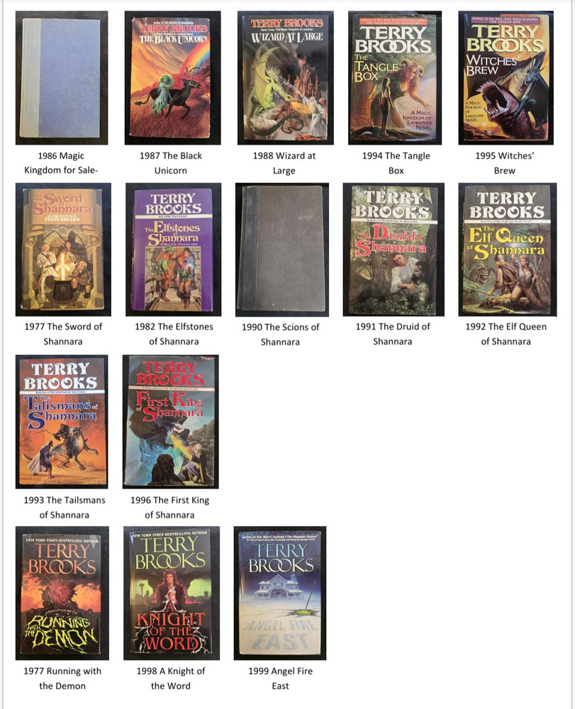 Hard Cover Books - Terry Brooks - Landover, Shannara, Word & Void. You Pick!