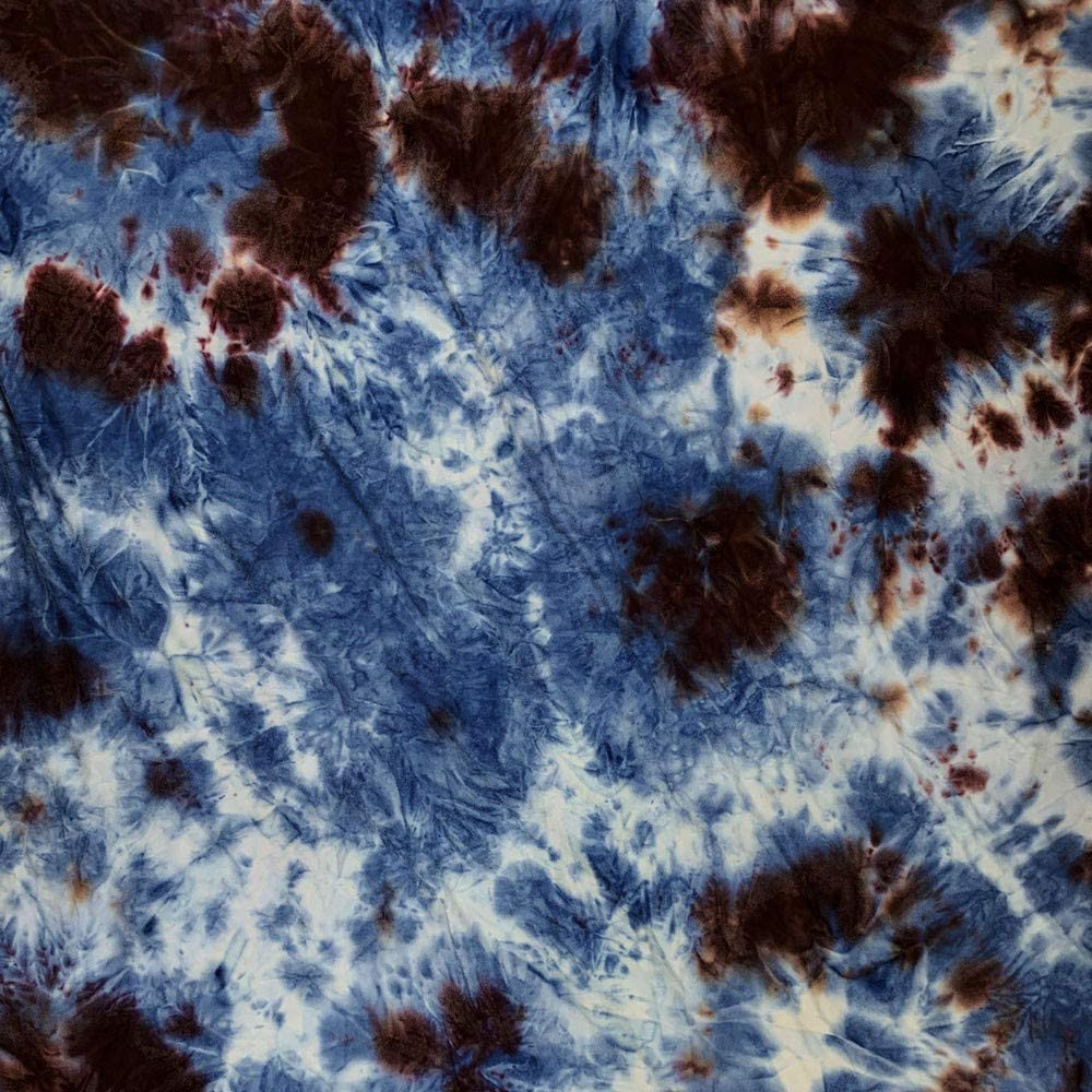Sky Blue Plum Brushed Polyester-Spandex Double-Sided Fabric