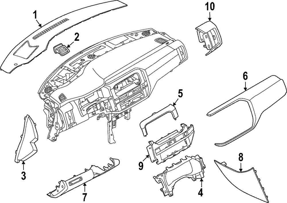 Genuine Nissan Vent Grille 68761-6TA5A