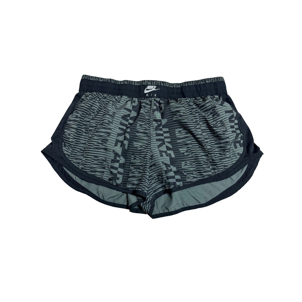 Nike Air Dri-FIT Womens XXL Running Shorts Gray Black Geometric Pattern