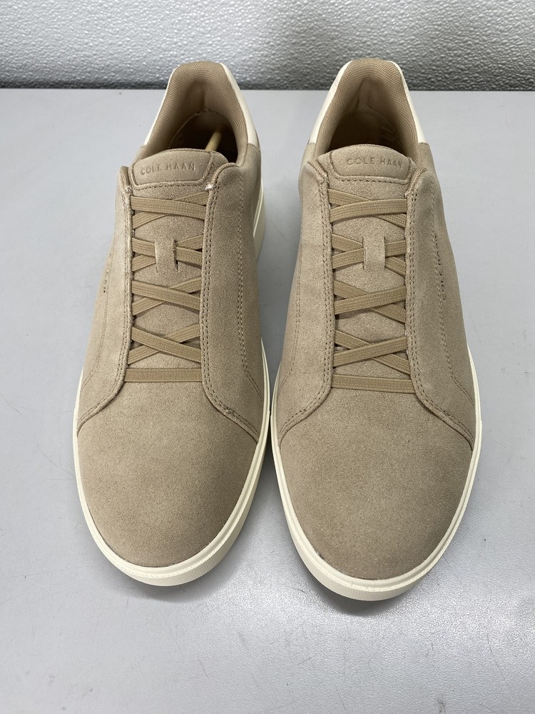Cole Haan Mens GrandPro Luxe Slip-On Sneakers Size 10.5 M Tan, Ivory