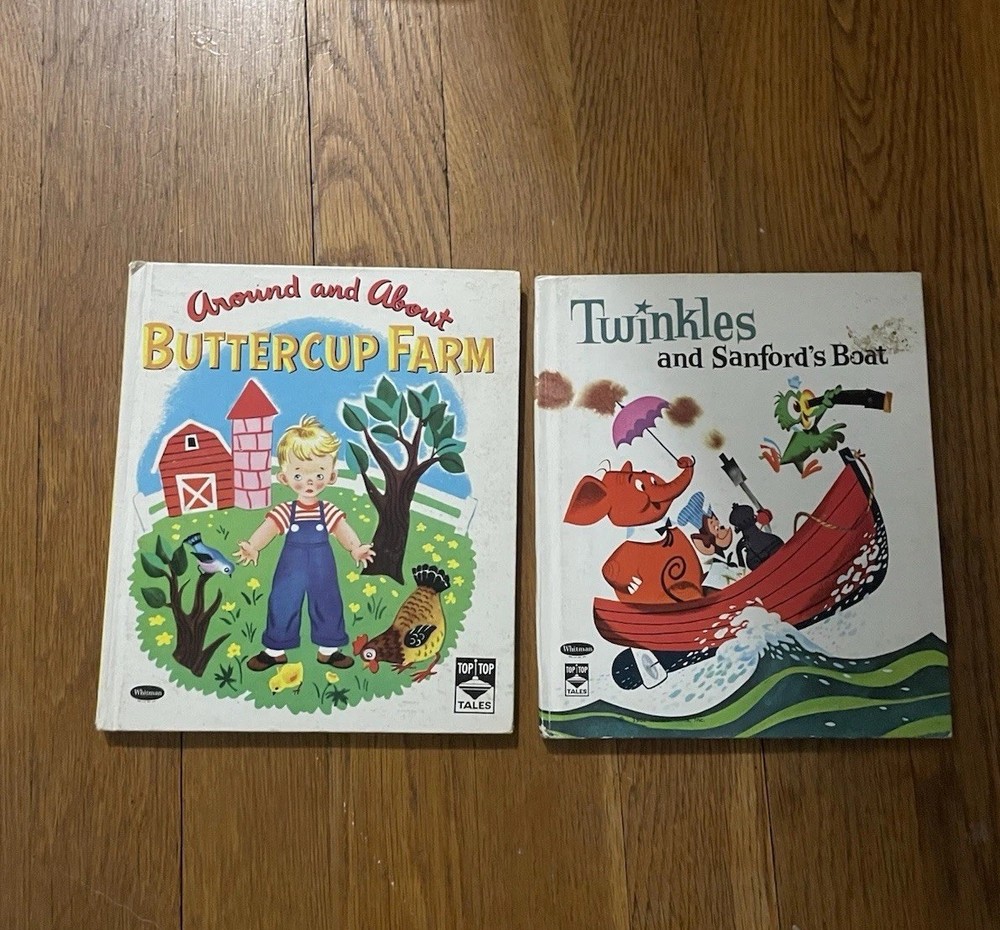 Vintage Top Tales Lot Buttercup Farm & Twinkles And Stanford’s Boat Illustrated