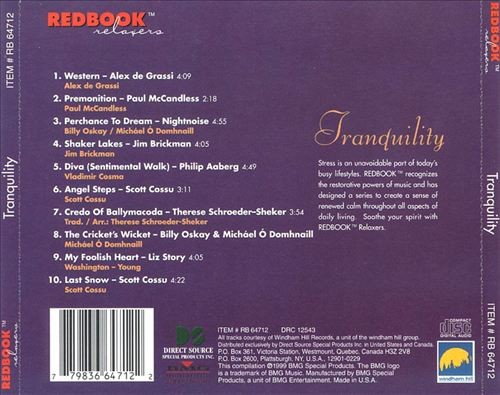 Various Artists Redbook: Tranquility New Cd