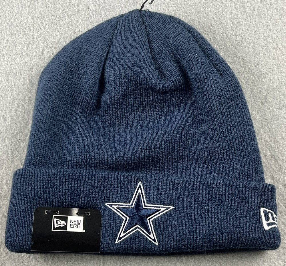 NEW ERA Dallas Cowboys Adult Cuffed Knit Beanie One Size Navy NWT