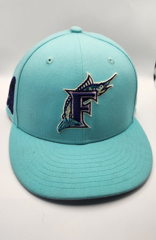 New Era Florida Marlins World Series 9fifty Snapback Hat - Teal