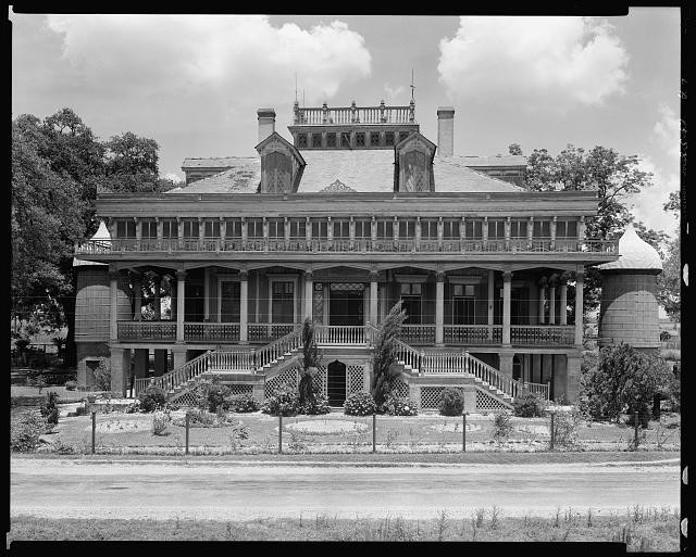 San Francisco,Reserve,water towers,porches,LA,Louisiana,Architecture,South,1938