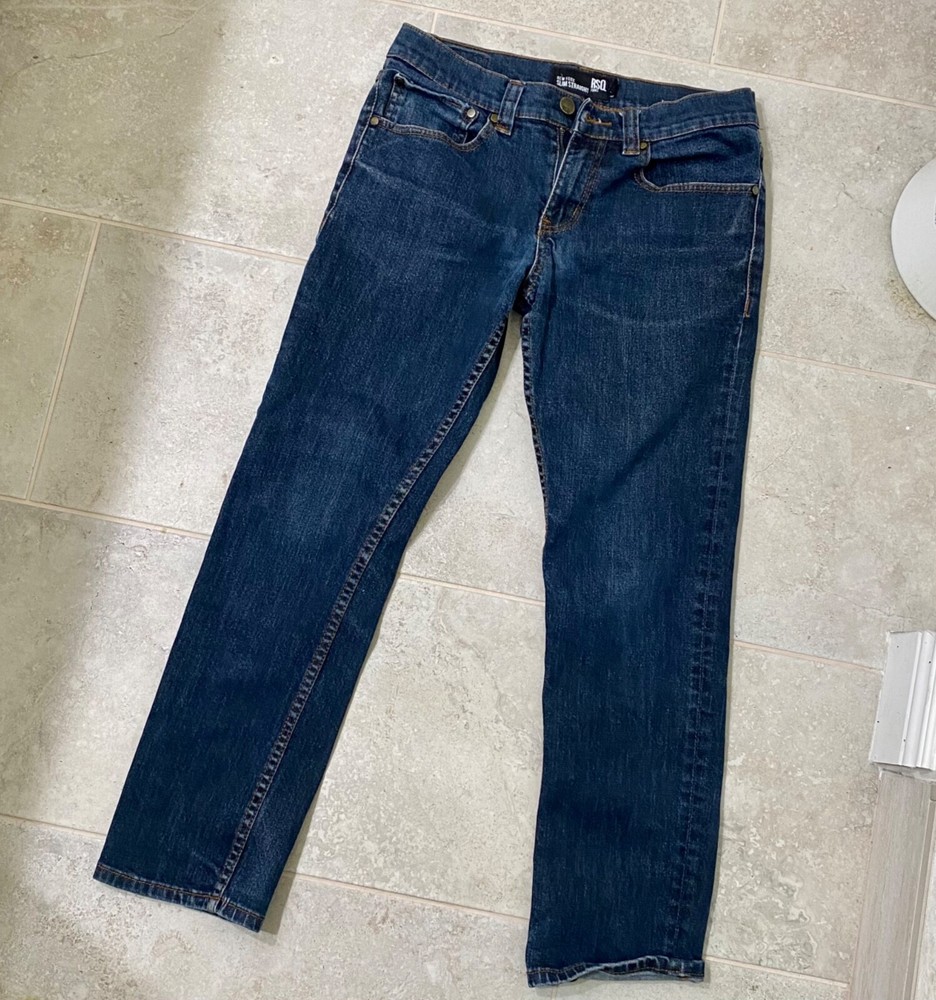 RSQ New York Jeans Slim Straight Blue Denim Size 30 x 30 Men's Fit Tilly’s