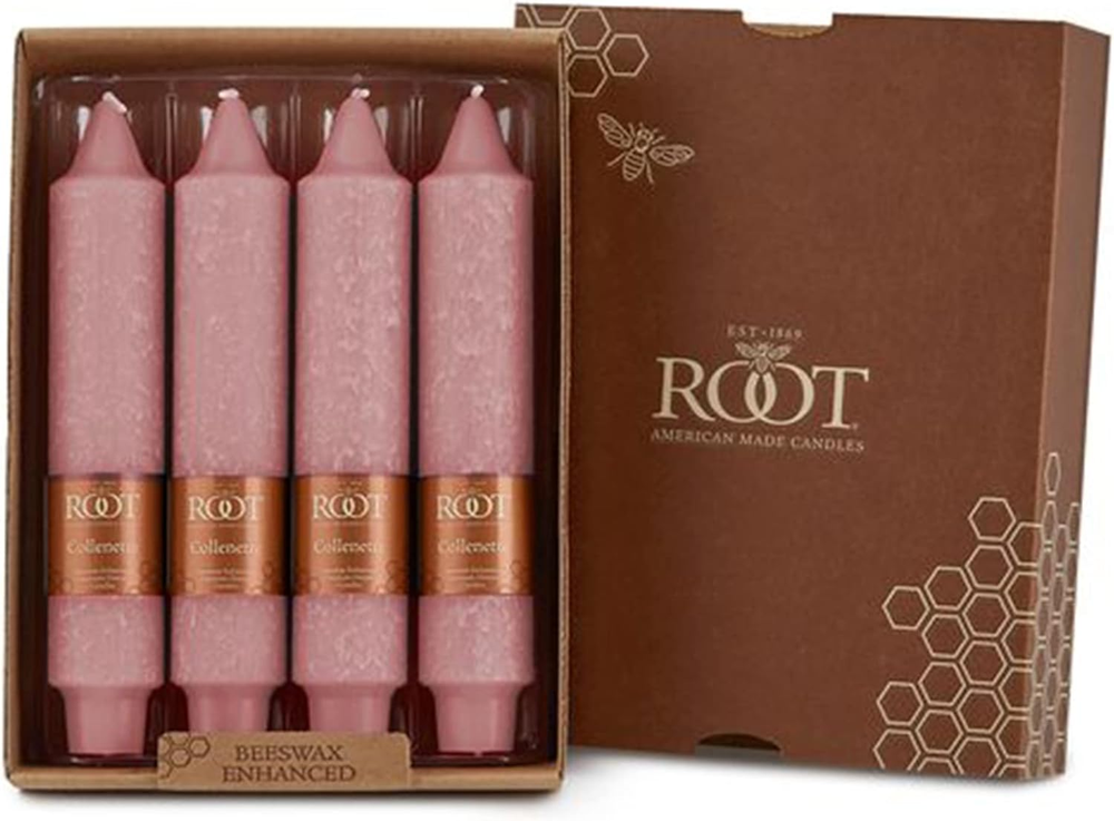 Premium Unscented Beeswax Dinner Candles 7-Inch Boxed Set for Elegant Dining