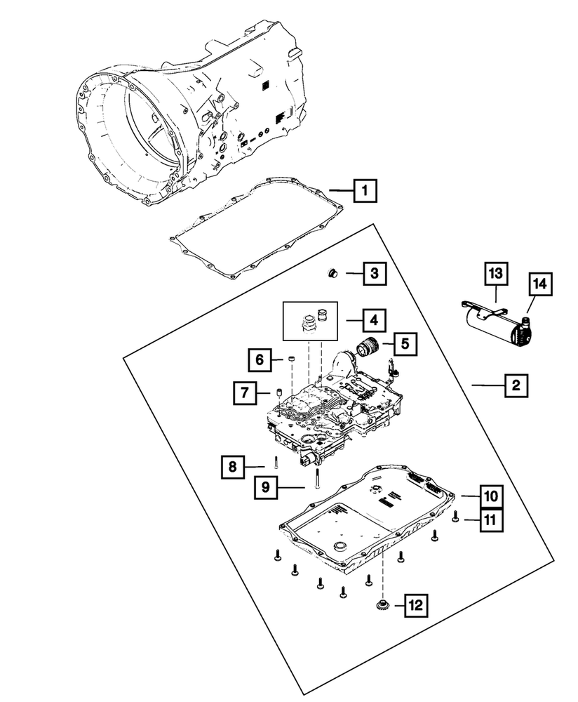 Genuine Mopar Transmission Valve Body & Control Unit 68611159AB