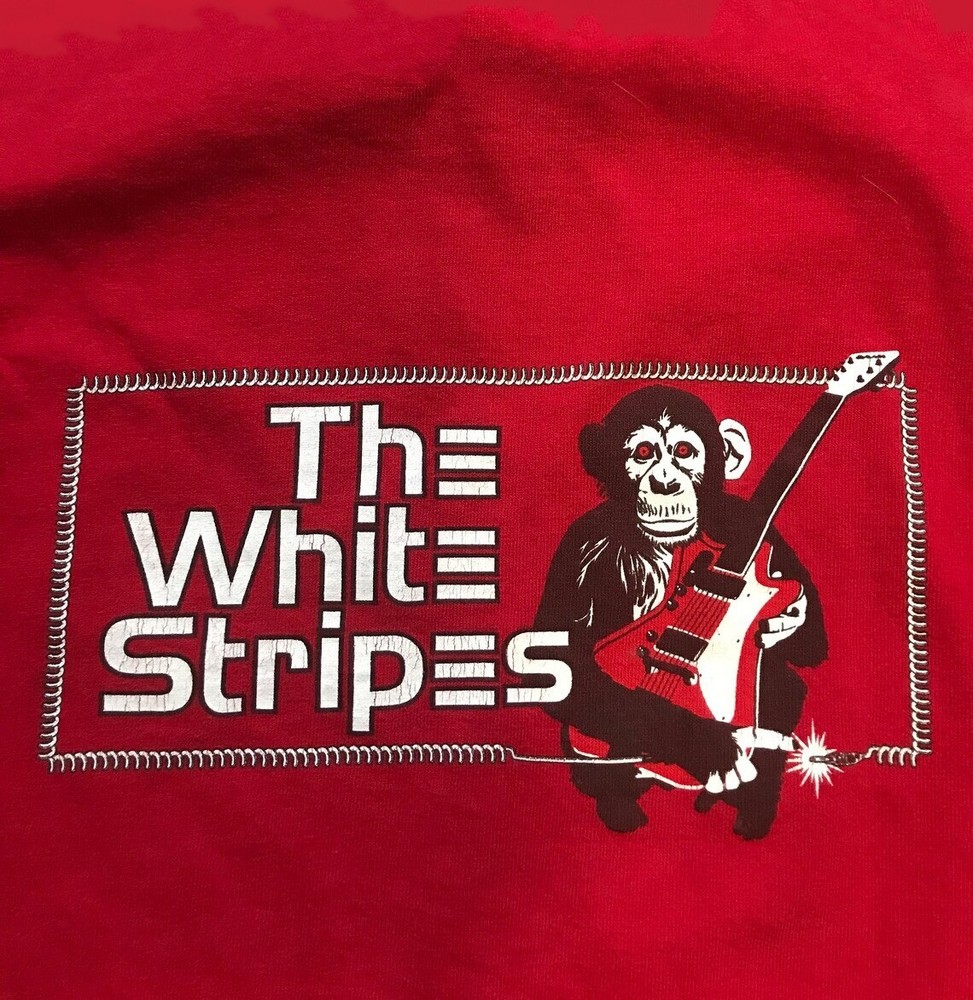 The White Stripes Band Monkey Funny Gift For Fan S to 5XL Red T-shirt BO1391