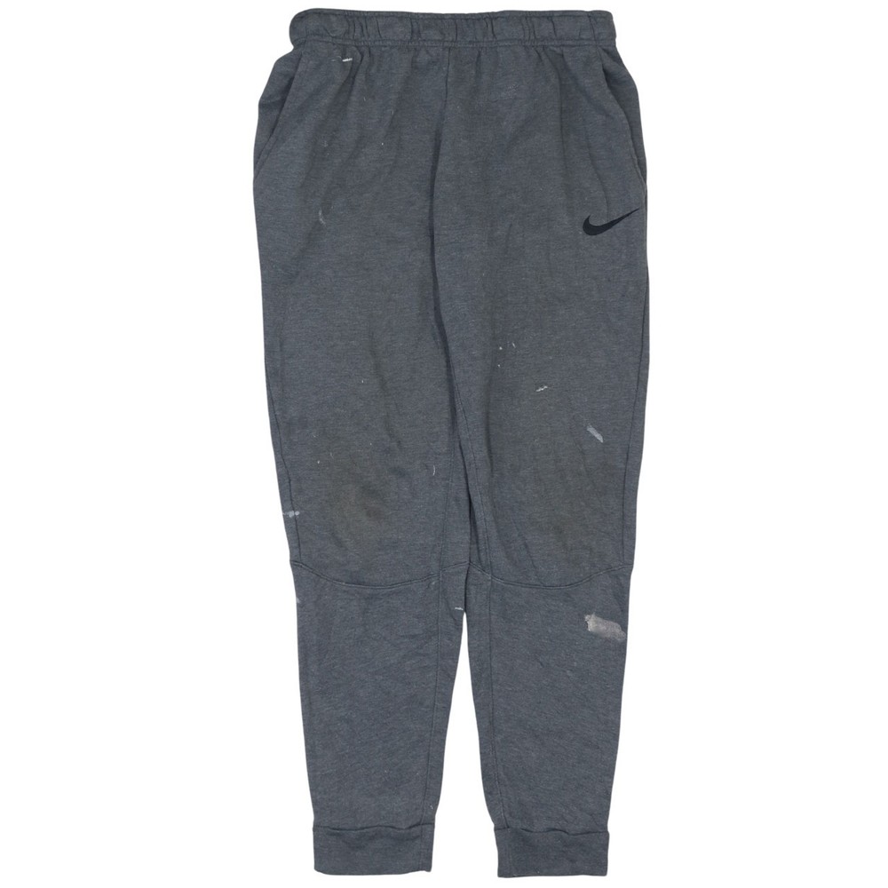Nike Mens Joggers Grey Dri Fit Tapered Leg Elastic Waist Running Gym Pants M