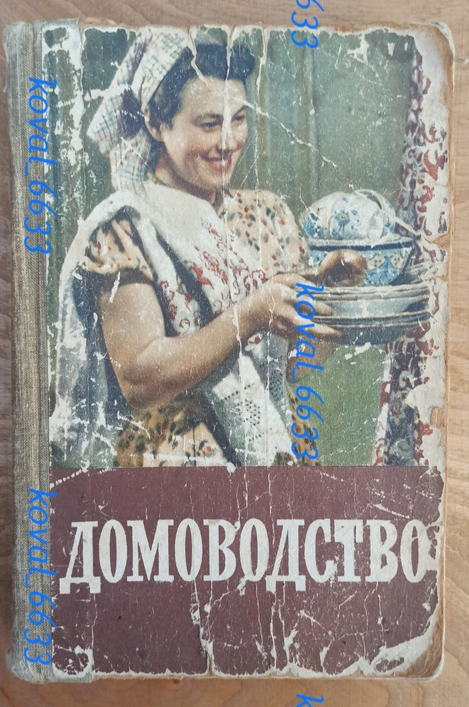 Antique Soviet book  Housekeeping  1958 first edition Original rare USSR UDSSR