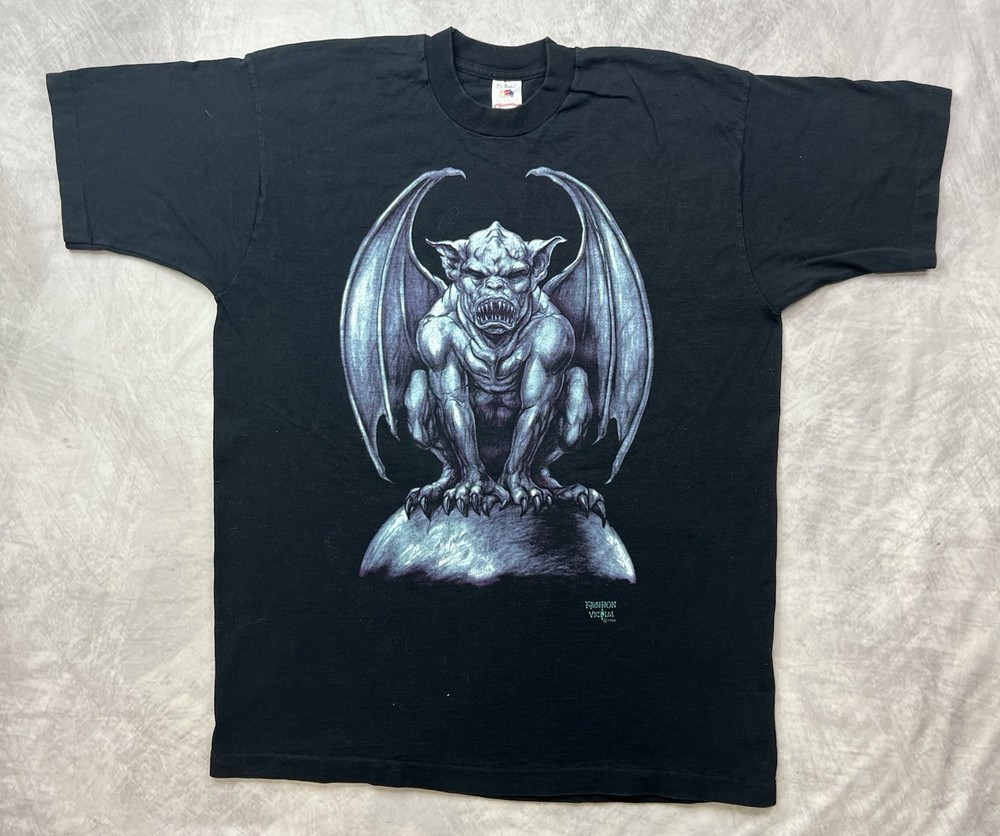 Vintage 1995 Fashion Victim Gargoyle T-Shirt Size XL