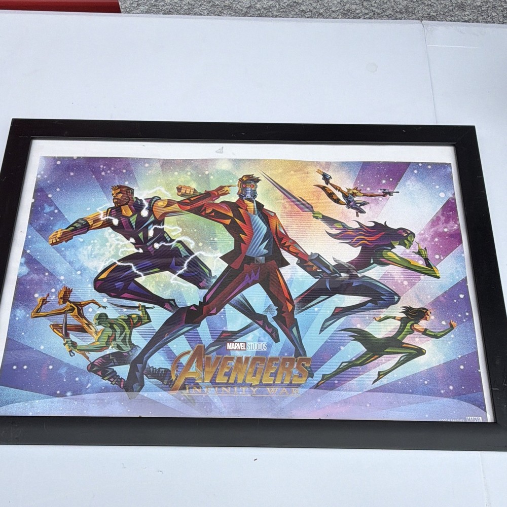 Marvel Framed Poster Avengers: Infinity War Star-Lord Gamora 2018