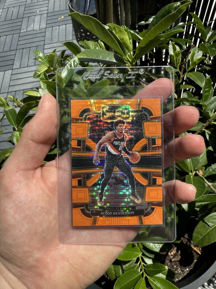 2023-24 Scoot Henderson Orange Pulsar Select /15 FOTL Panini Blazers Rookie