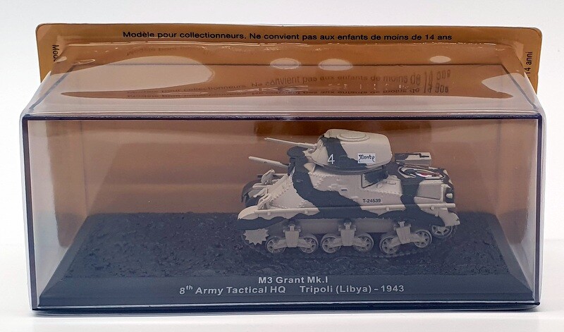 Altaya 1/72 Scale AL13820H M3 Grant M1 Tank Libya 1943 Model