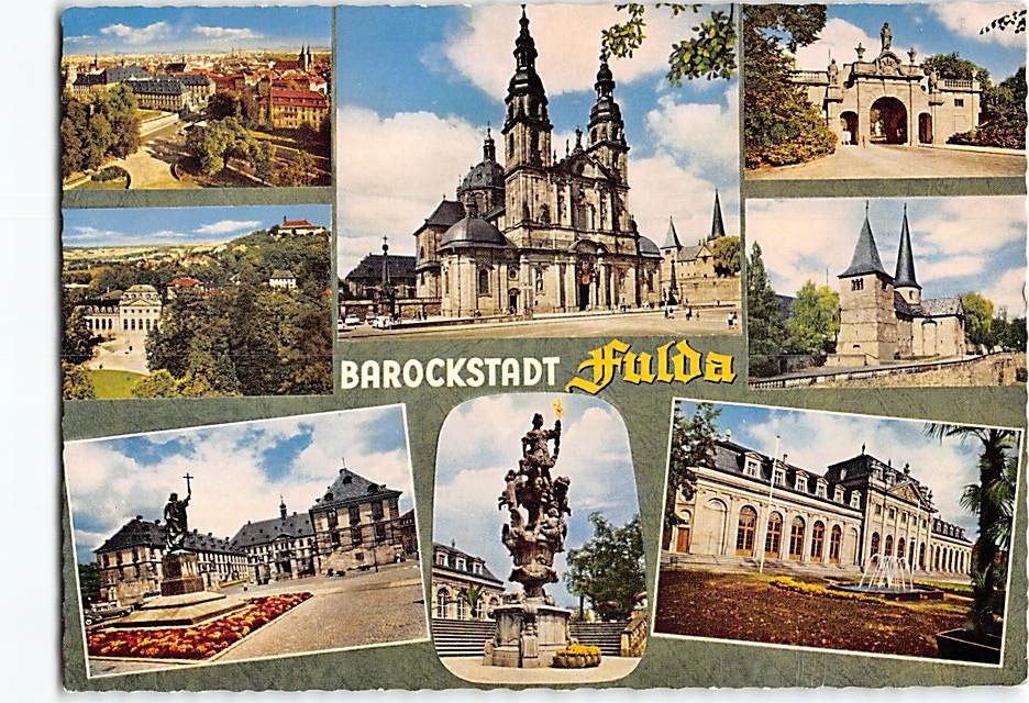 Postcard Scenes & Views Fulda Germany