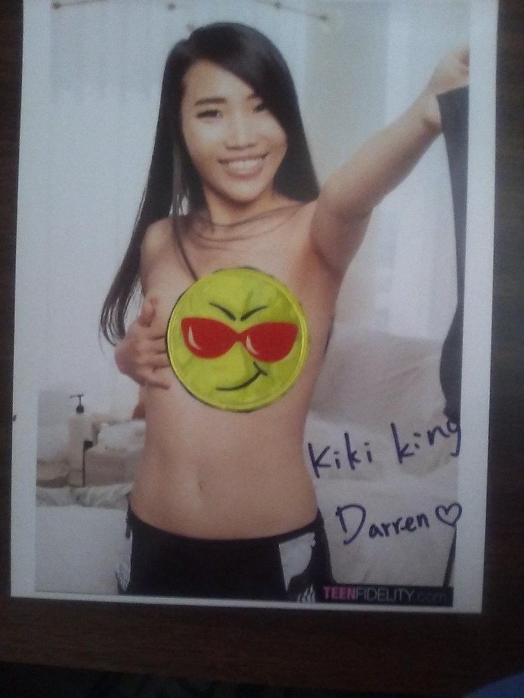 rare Kiki King hand signed 8x10 color photo of Adult Asian Model 2026