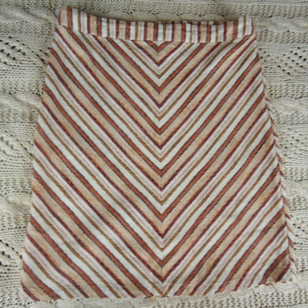 Liz Claiborne Career Women's Size 14 Chevron A Line Skirt Safari Stripe